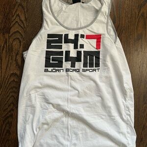 Bjorn Borg Sport White and Gray Men’s Tank M